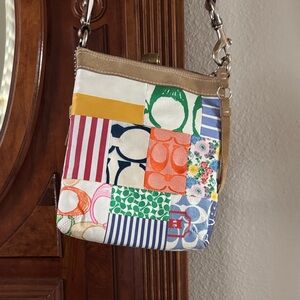 Coach Multicolor Patchwork Crossbody Bag